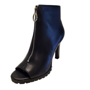 BAR III Womens Dress Booties Dillan Zipper Black Cushioned Shooties 7M …